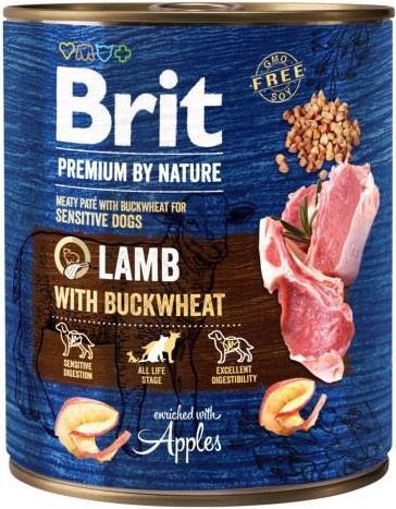 Actual product image Brit Premium by Nature Lamb with Buckwheat - Wet Dog Food - 800 g (Adult, 1 pcs., 800 g)