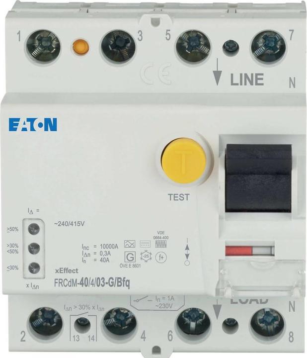 Actual product image Eaton Digital RCD switch, all-current sensitive, 167905