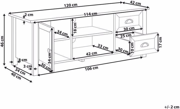 Produktbild Beliani Honolulu (120 x 40 x 46 cm)