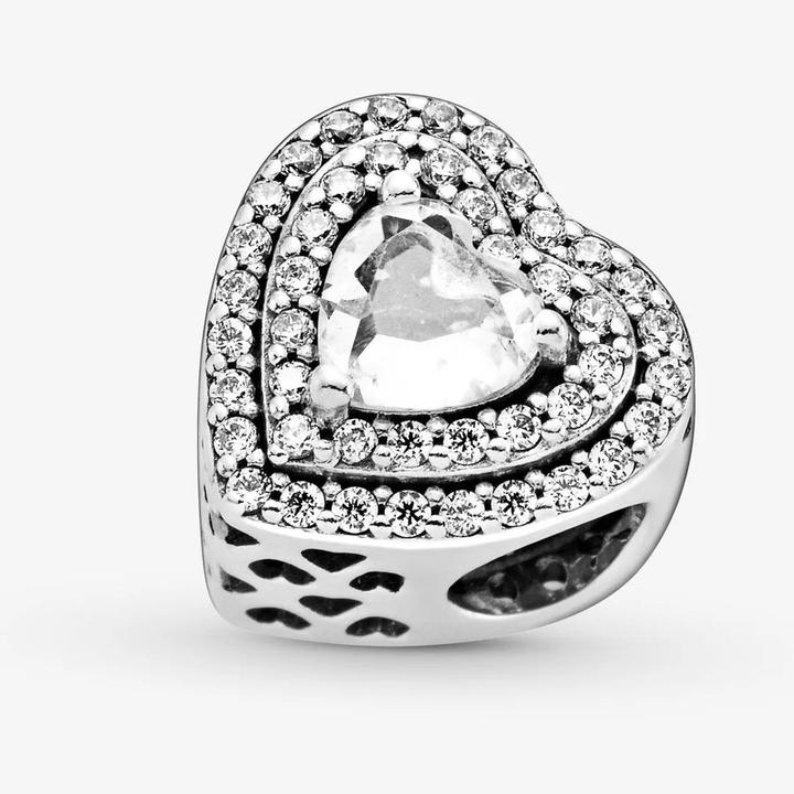 Produktbild Pandora Funkelnde nivellierte Herzen Charms/Beads (Sterling Silber 925)