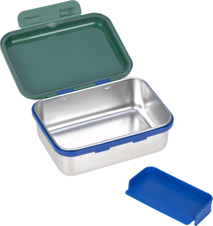 Actual product image Lässig Edelstahl Lunchbox Little Gang Regenbogen grün
