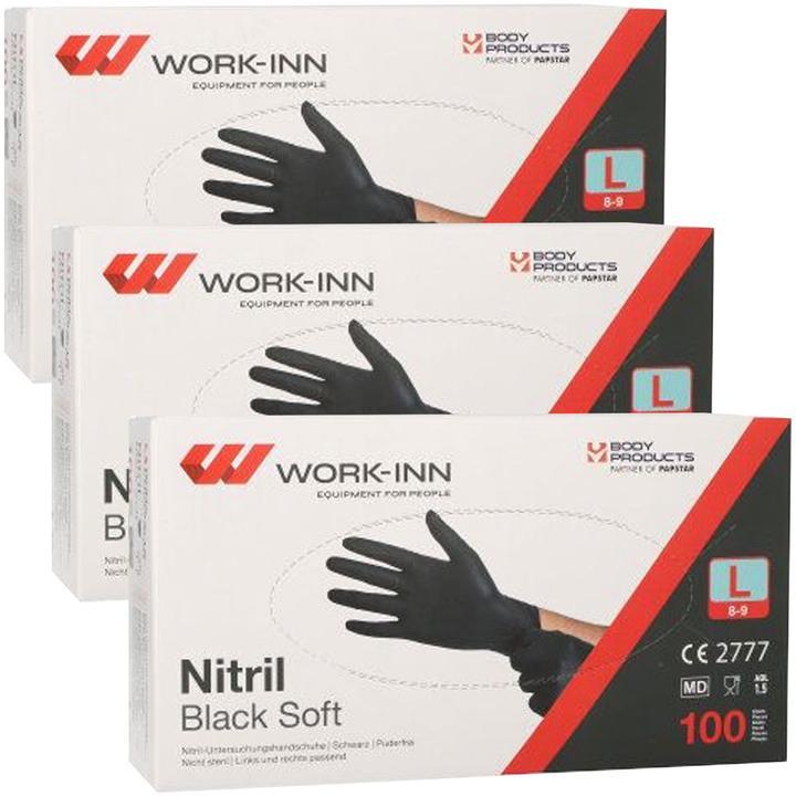 Work-inn Einweg-Nitril-Handschuhe (L)