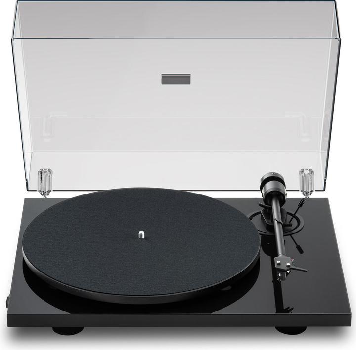 Immagine prodotto Pro-Ject E1.2 + Pick It MM E - Hochglanzschwarz / Plattenspieler / Gurt / Cinch-Kabel 1,23 m (Manuale)