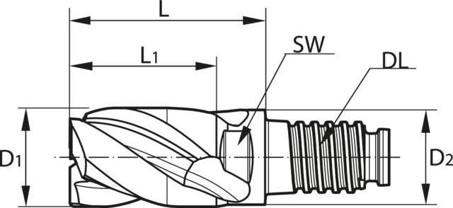 Produktbild Haimer Duo-Lock Mill Hpc Altin