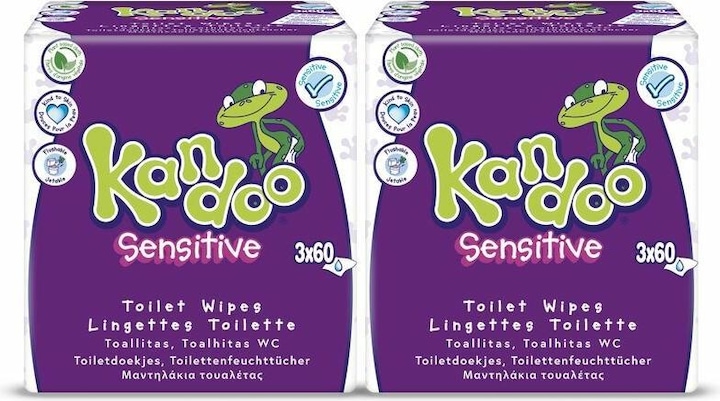 Produktbild Kandoo Sensitive (180 Stück)