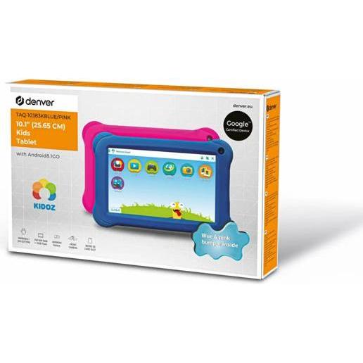 Thumbnail - Denver Taq-10383K (nur WLAN, 10.10", 16 GB, Blue, Pink), Tablet, Blau, Pink