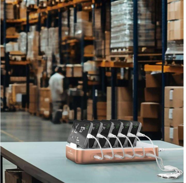 Produktbild 4smarts Ladestation Team 100W 5C/1A inkl. 6 Kabel Kupfer (100 W)