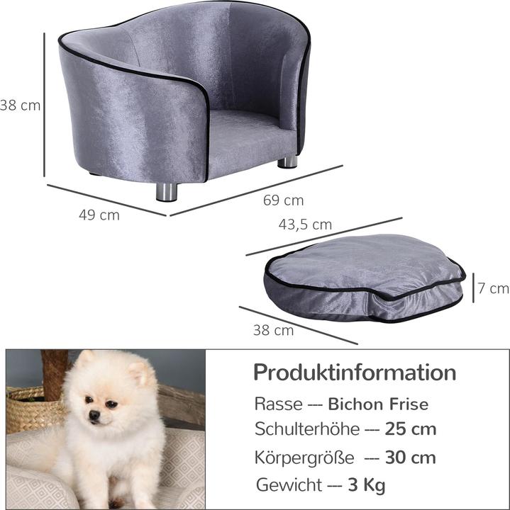 Image du produit PawHut Canapé pour animaux de compagnie (Chien)
