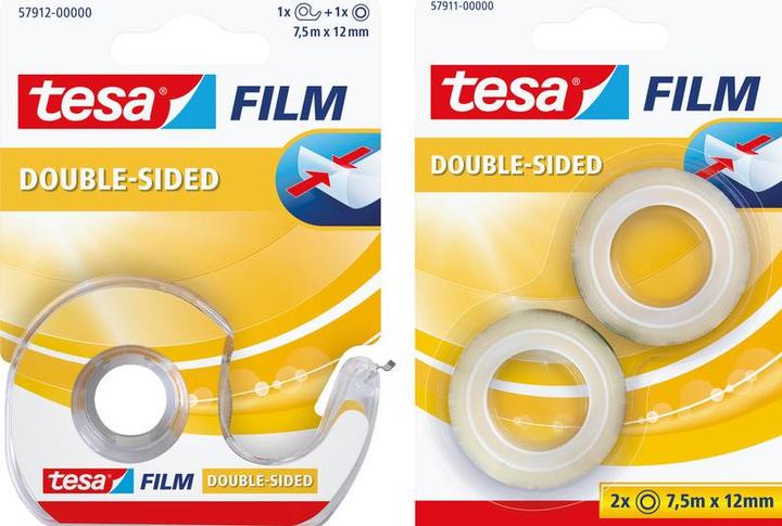 Immagine prodotto tesa Dispenser per nastro adesivo e 1 rotolo a doppia faccia (87 mm)