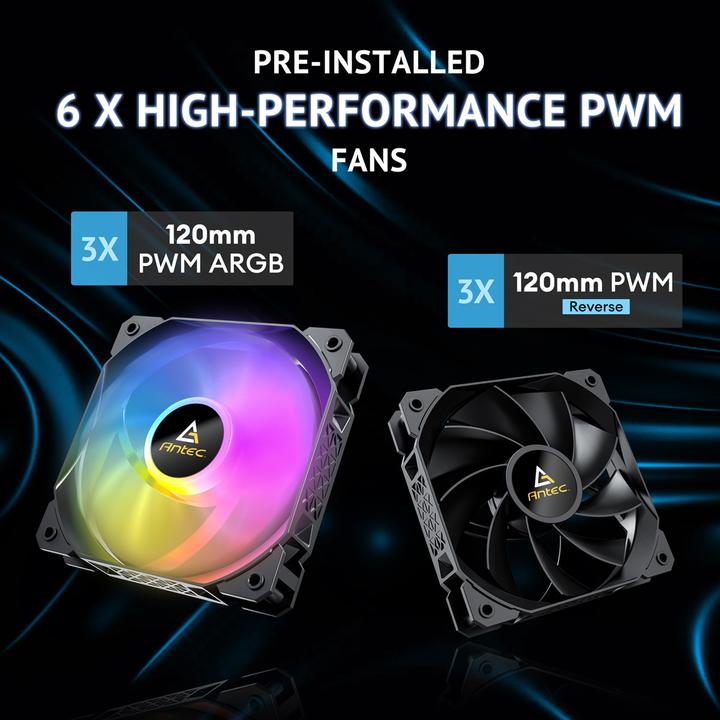 Produktbild Antec FLUX M ATX/Micro-ATX/ITX Midi Tower PC Gehäuse (ITX, mATX)