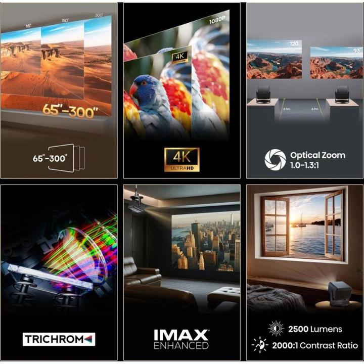 Actual product image Hisense C3-Projektor (4K, 2500 lm, 1.3:1)