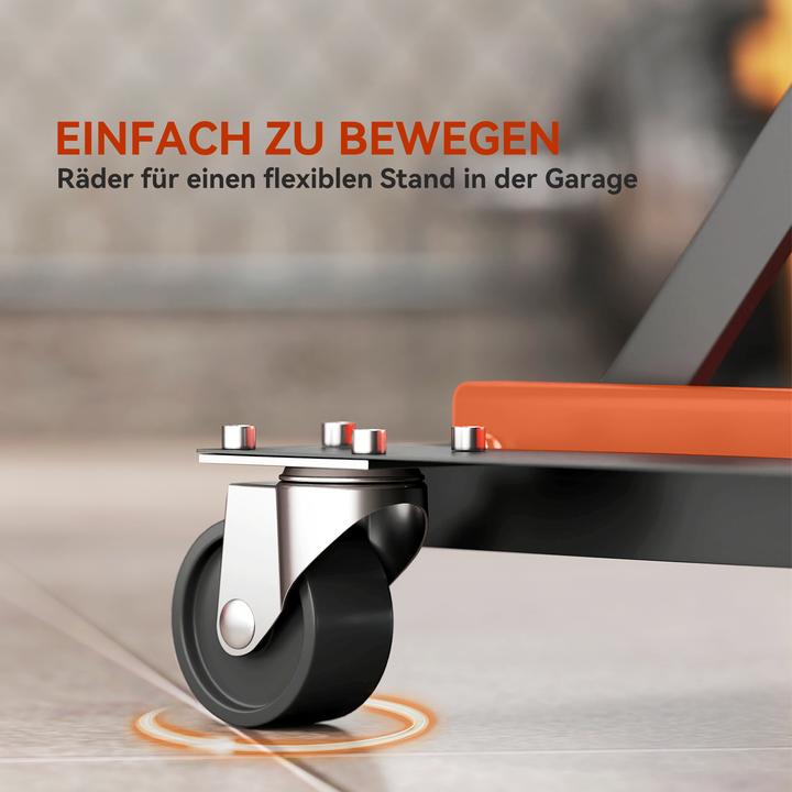 Produktbild Homcom Motorradheber Stahl, Gummi Orange