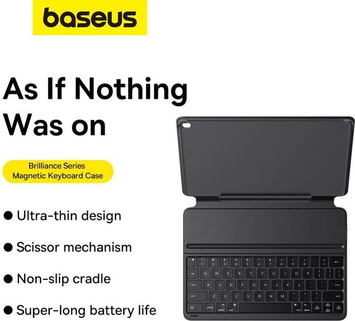 Actual product image Baseus Magnetic Keyboard Case Brilliance forPad 10.2" (black)
