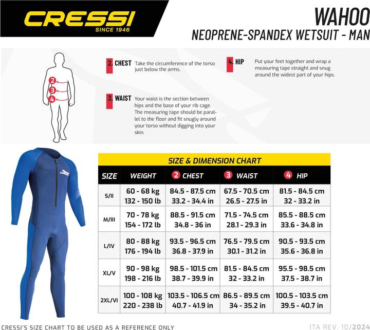Actual product image Cressi Wahoo wetsuit men (M)