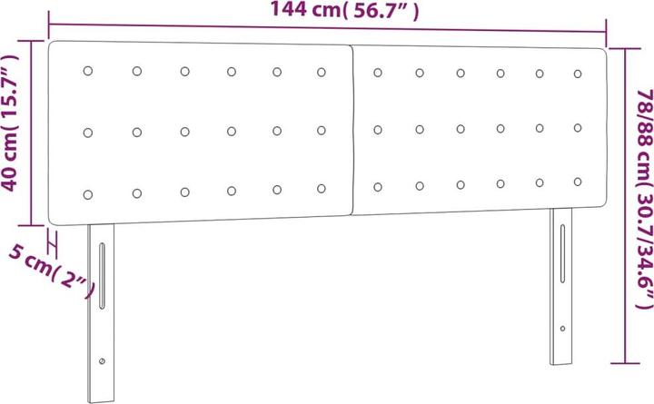 Immagine prodotto vidaXL Jeanette (144 x 5 x 88 cm)