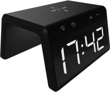 KSIX Alarm Clock 2 With Fast Charge Wireless Charger 7.5w-10w