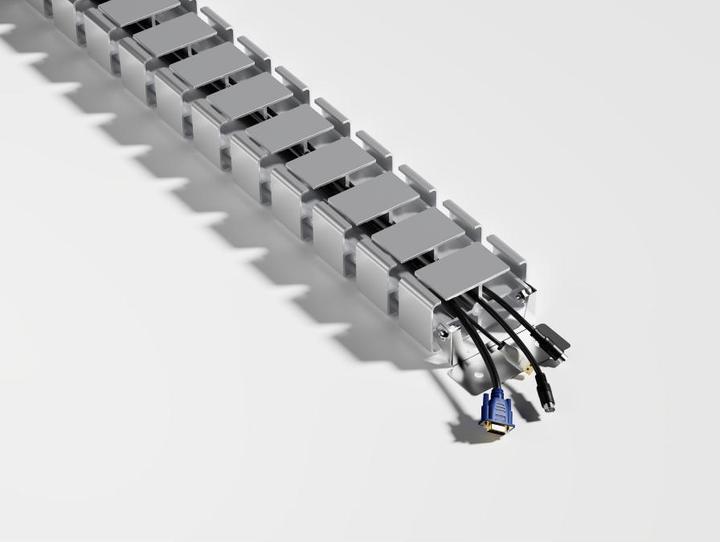 Produktbild equip Eqiup Deluxe Kabelführng 130cm für Unterschichtmontage grau (3.50 cm)