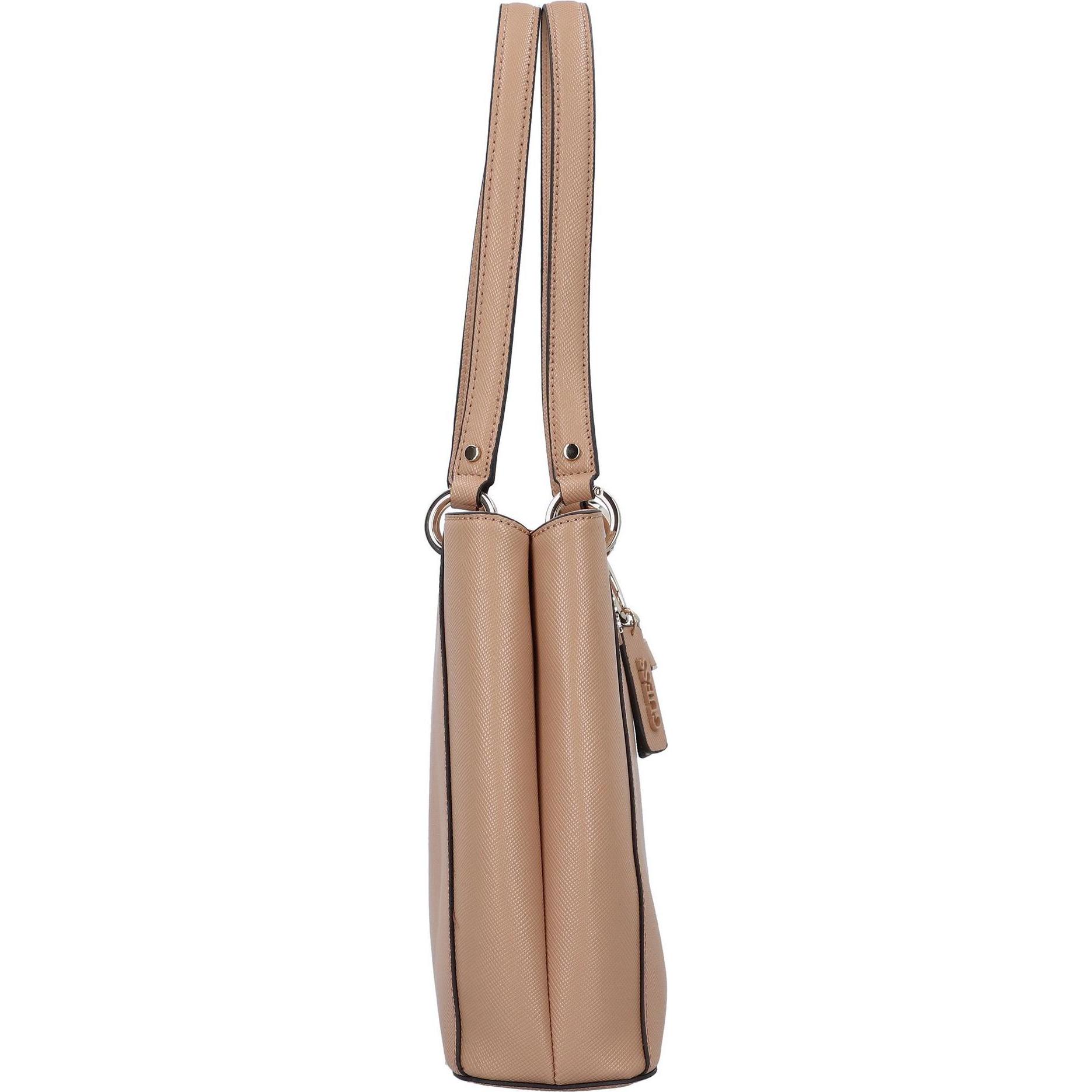 Thumbnail - Guess, Handtasche, Noelle Schultertasche 33 cm, Beige