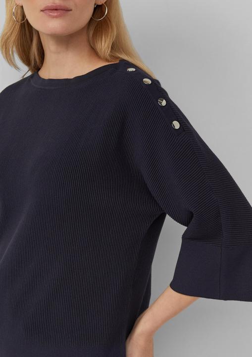 Produktbild s.Oliver Strickpullover Strukturierter Viskosemix-Pullover im Relaxed Fit (32)
