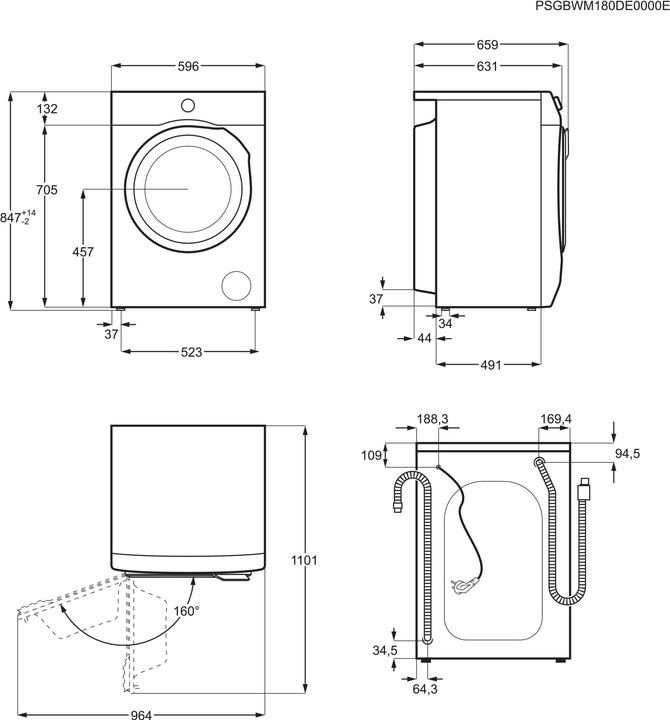Immagine prodotto Electrolux WAGL2E500 (9 kg, A sinistra)