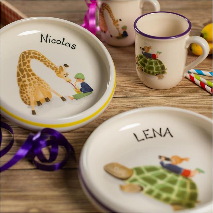 Actual product image Kuhn Rikon Children's plate Turtle with child Ø 18 cm