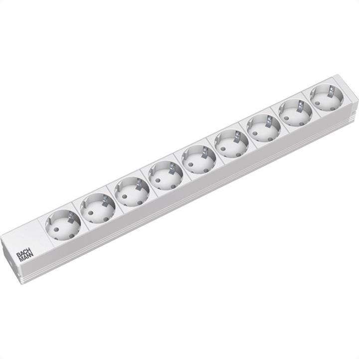 Actual product image Bachmann 19" 1U 9xCEE7/3 power 2.0m (9x, CEE 7/3, 2 m)