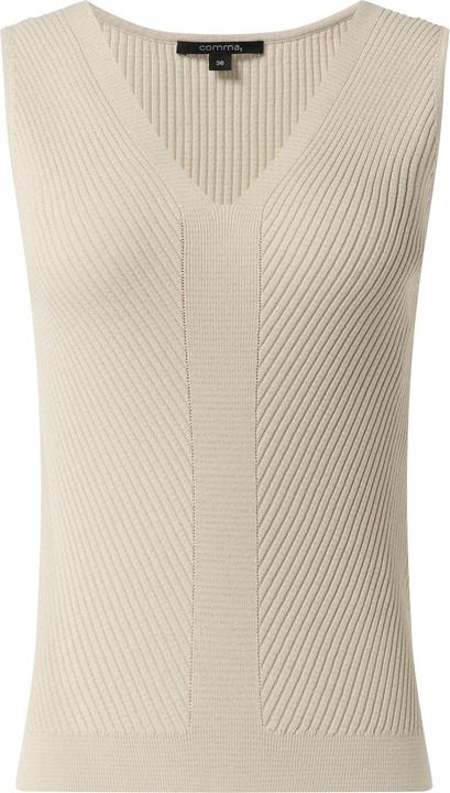 Produktbild Comma Strickpullunder Feinstricktop mit Rippstruktur im Skinny Fit (38)