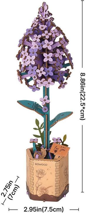 Image du produit Rowood Lilas - Kit de construction en bois Fleur