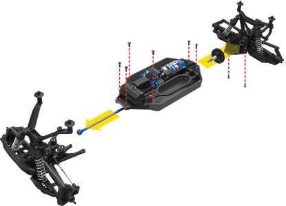 Produktbild Traxxas Stampede 4x4 rot RTR mit Akku LED-Licht (RTR Ready-to-Run)