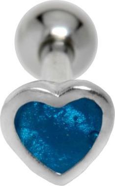 silberfarbig, Blau