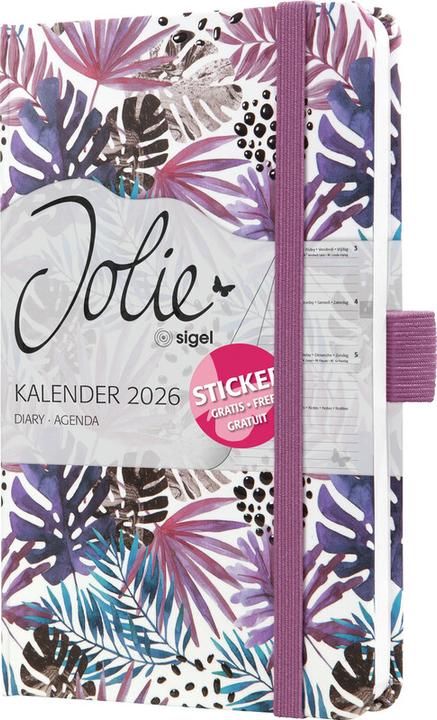 Produktbild Sigel Taschenagenda JOLIE Motiv (A6, 1 Woche / 2 Seiten)