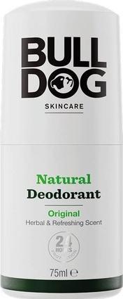 Bulldog Natural ball deodorant Original ( Natura l Deodorant Herbal & Refreshing Scent) 75 ml (Roll-on)