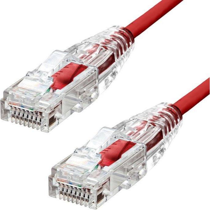 ProXtend Slim U/UTP CAT6 LSZH AWG 28 Red 25CM (U/UTP, CAT6, 0.25 m), Netzwerkkabel