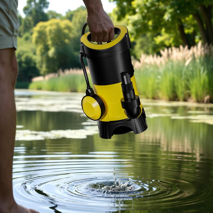 Produktbild Wiltec Schmutzwasserpumpe 7500l/h 400W Abwasserpumpe Tauchpumpe Fäkalienpumpe Baupumpe (Schmutzwasserpumpe)