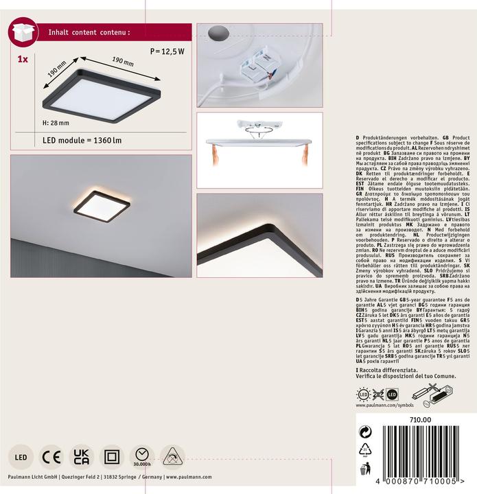 Immagine prodotto Paulmann Atria Shine Backlight (1360 lm)