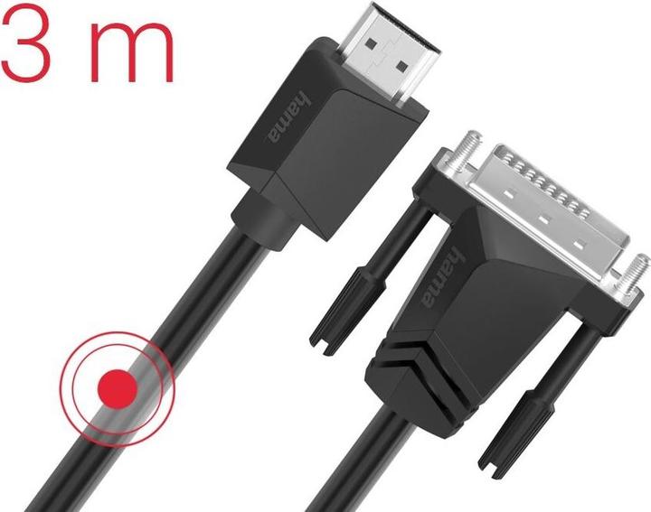 Produktbild Hama DVI — HDMI (Typ A) (3 m)