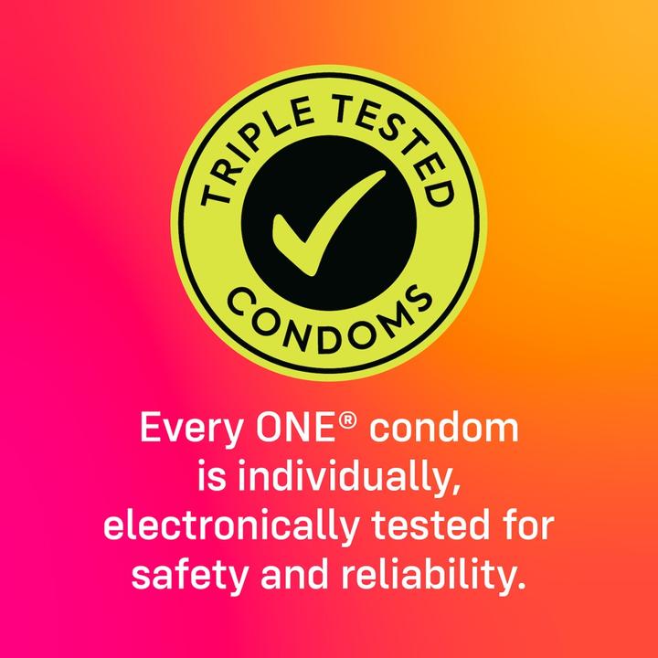 Actual product image One Flavour Waves 12 condoms in 6 flavours, vegan, 53mm (12 pcs.)