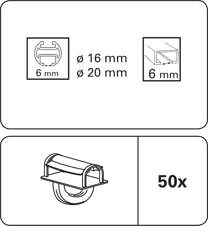 Produktbild Gardinia Klickgleiter Maxi
