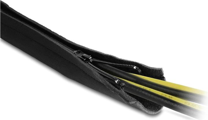 Actual product image Delock Cable conduit with zipper 3 m x 100 mm Black (Cable conduit, 300 cm)