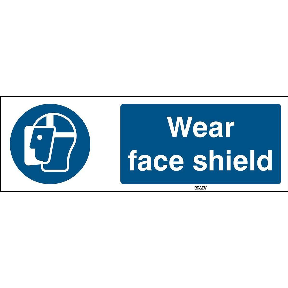 Brady, Sicherheitskennzeichnung, ISO Safety Sign - Wear face