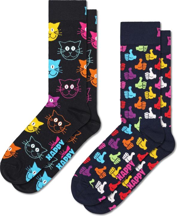 Immagine prodotto Happy Socks Gatto classico (Confezione da 2, 36 - 40)