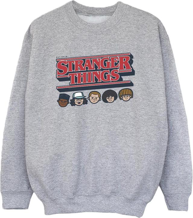 Produktbild Netflix Stranger Things Caricature Logo Sweatshirt Jungen (128)