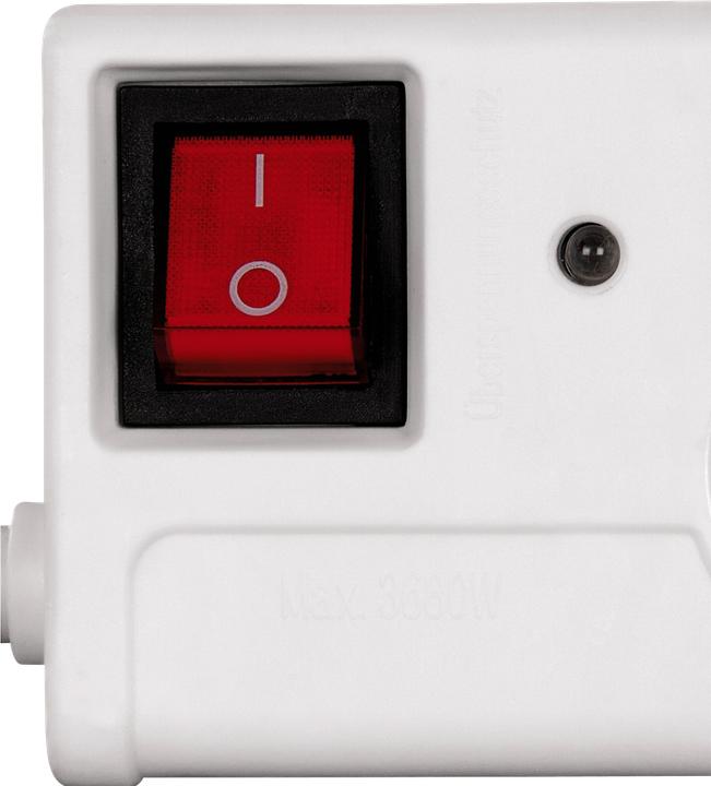 Actual product image Hama socket strip (6 x, CEE 7/3, 1.40 m)