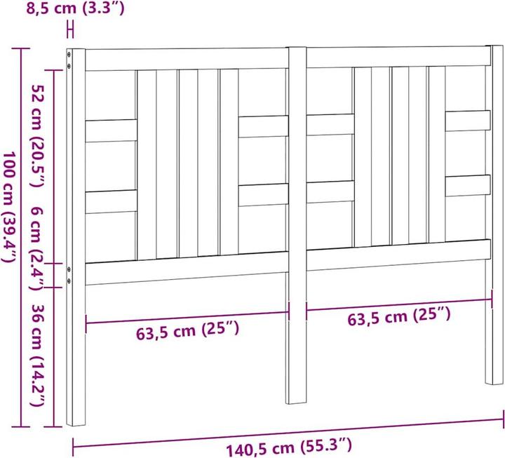 Immagine prodotto vidaXL Lior (141 x 4 x 100 cm)