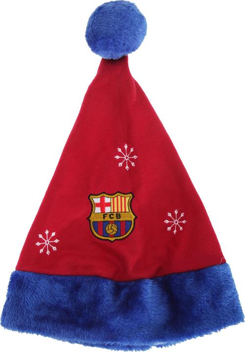 Actual product image FC Barcelona Applique Christmas Hat (One size)