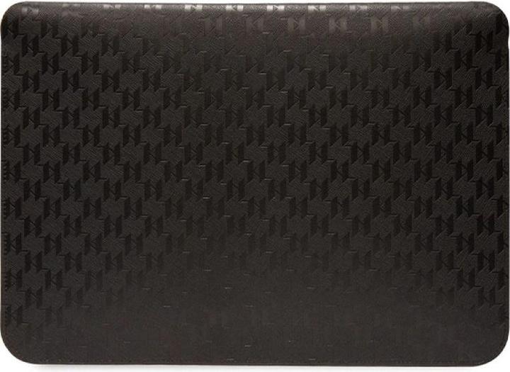 Actual product image Karl Lagerfeld Sleeve KLCS16SAKHPCK 16" czarny/black Saffiano Monogram Choupette (16")