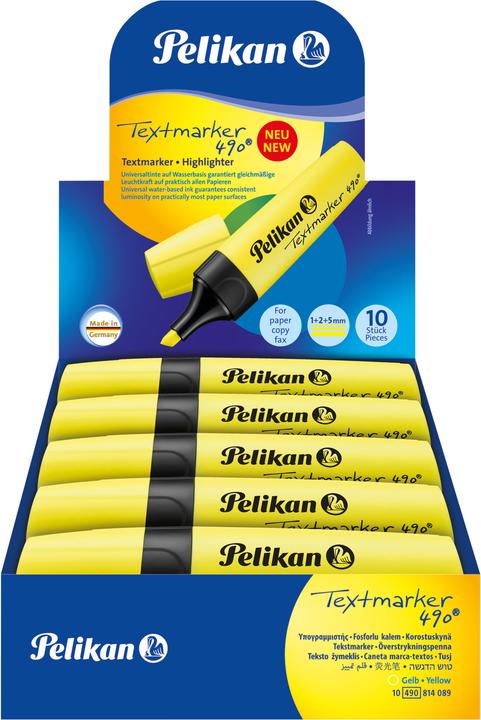 Productafbeelding Pelikan Textmarker 490 (Geel, 2 mm, 1 x)