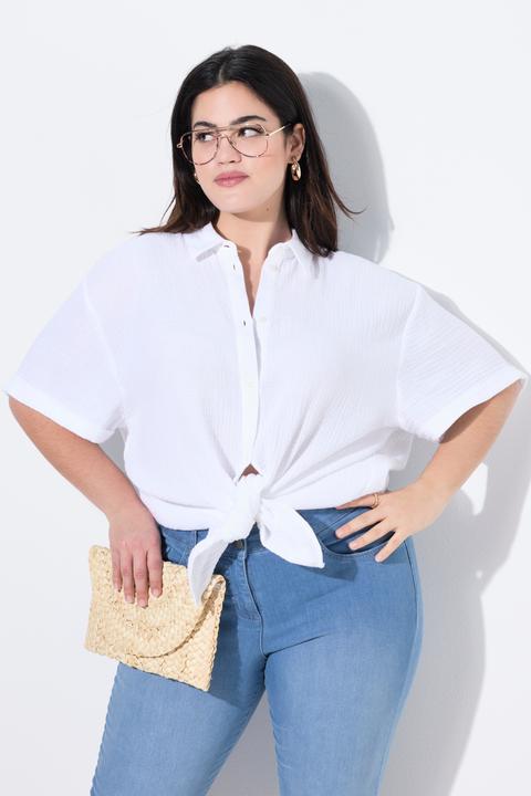 Immagine prodotto Angel of Style Bluse, oversized, Musselin, Auge auf dem Rücken (48)