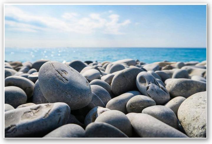 Produktbild Trenddeko Steinstrand 01 (100 x 70 cm)
