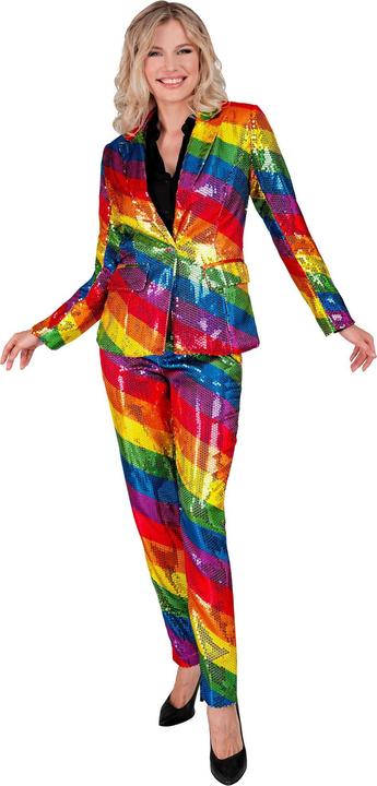 Produktbild Widmann Pailletten Hose in Regenbogen Muster